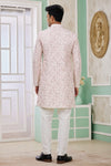 Banarasi Jacquard Father and Son Combo In Pink Colour