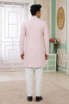 Banarasi Jacquard Father and Son Combo In Pink Colour
