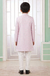Banarasi Jacquard Father and Son Combo In Pink Colour
