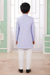 Banarasi Jacquard Father and Son Combo In Blue Colour