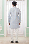 Banarasi Jacquard Father and Son Combo In Blue Colour