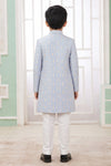 Banarasi Jacquard Father and Son Combo In Blue Colour