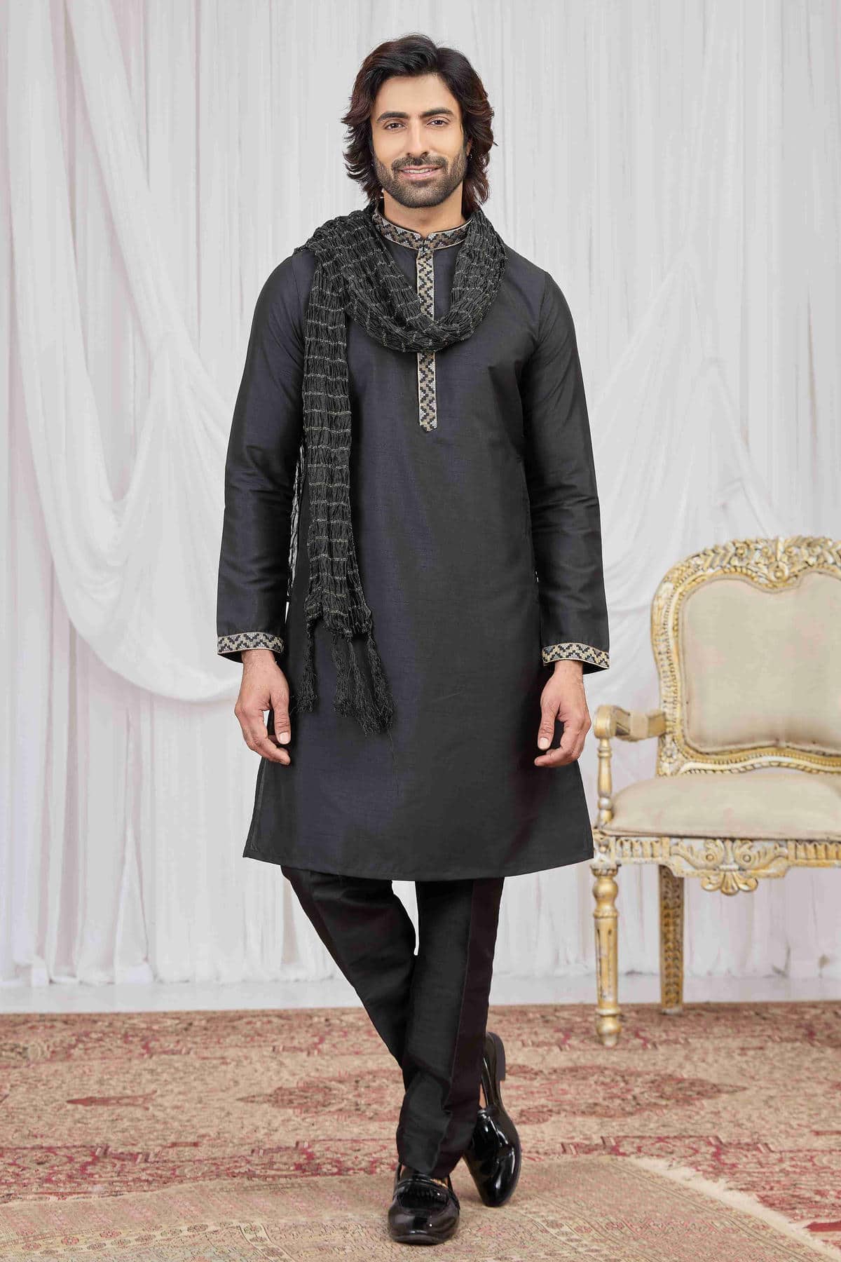 Kurta Pajama With Stole