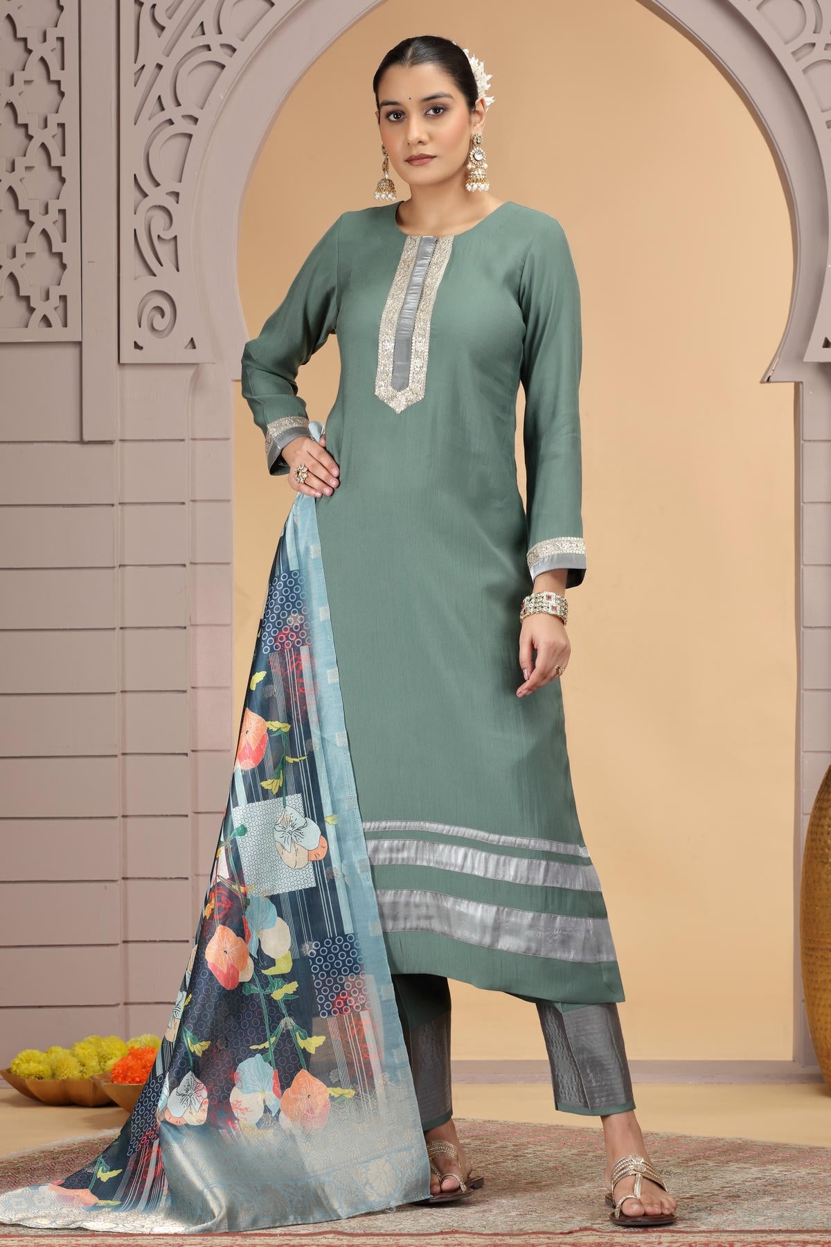 CHIFFON SUIT